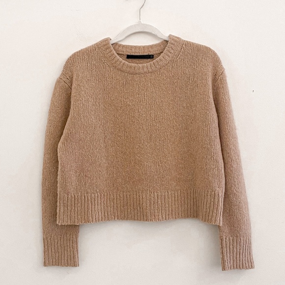 Jenni Kayne Atlas Wool Cashmere Sweater Camel XS - Picture 4 of 9